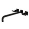 Kingston Brass KS6040ML Wall Mount Tub Faucet, Matte Black KS6040ML - alternate 1